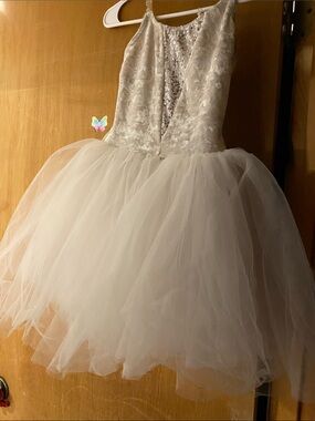 WOLF White Tulle Ballet Dress with Sequin Bodice